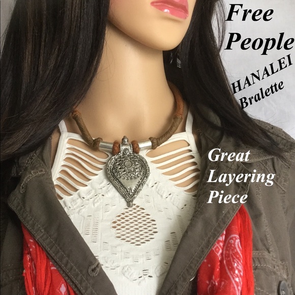 NEW FREE PEOPLE HANALEI High Neck Cutout Bralette - Picture 2 of 8